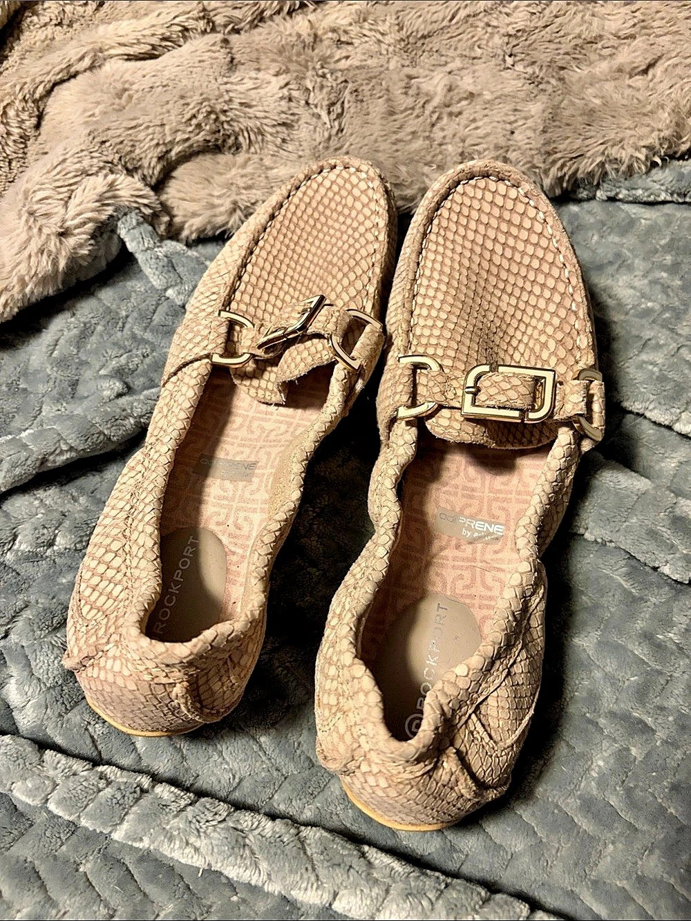 Rockport adiPRENE by adidas Animal Print Flats in Pink